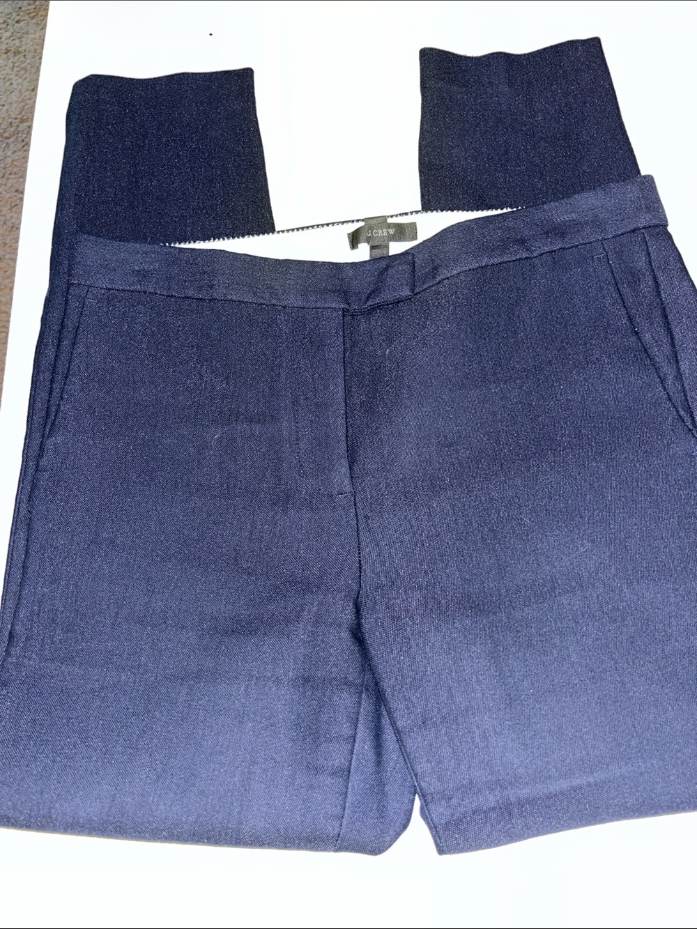 J. Crew Navy Straight-Leg Dress Pants
